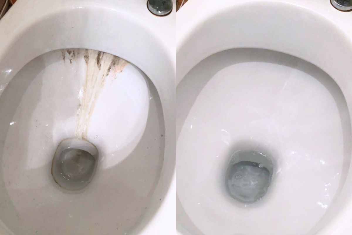 wc škodljka - vodni kamen